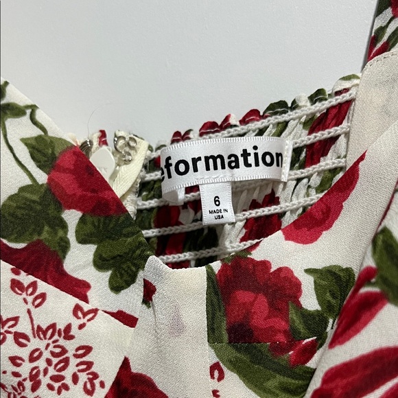 Reformation Nikita Red and White Floral Dress - Picture 5 of 12